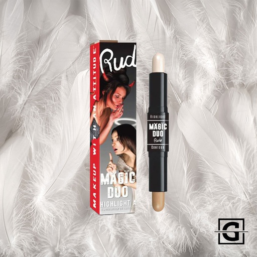 [764210658818] RUDE COSMETICS ILUMINADOR Y CONTORNO LIGHT MAGIC DUO