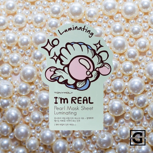 [8806194024158] TONYMOLY MASCARILLA FACIAL I'M REAL ILUMINADORA DE PERLA