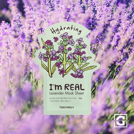 [8806194024103] TONYMOLY MASCARILLA FACIAL I'M REAL HIDRATANTE CON LAVANDA