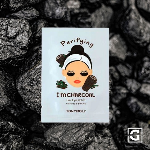 [8806194030661] TONYMOLY PARCHES DE OJOS I'M CHARCOAL DE HIDROGEL PURIFICANTES
