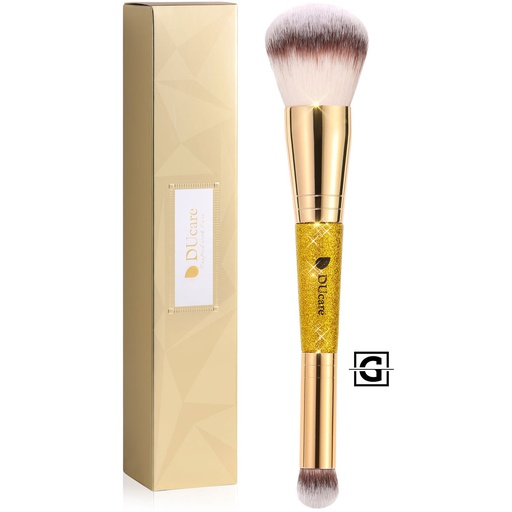 [6971651824359 DU-B0107] DUCARE BROCHA DE MAQUILLAJE DE DOS PUNTAS PARA CORRECTOR Y POLVO AFTERGLOW