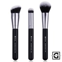 DUCARE SET DE 3 BROCHAS FACIALES PANDA BLACK & WHITE NEGRO