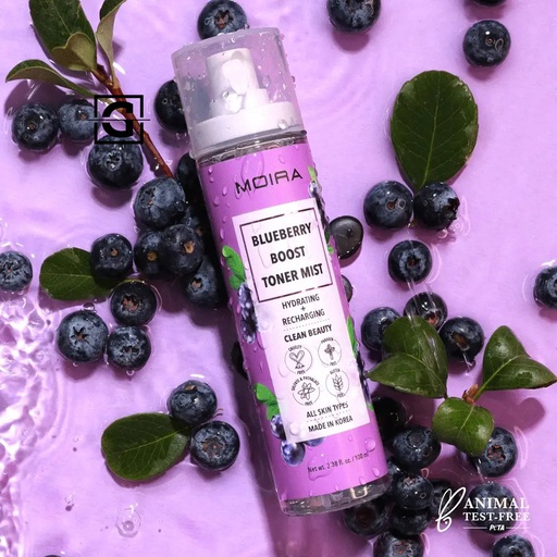 [816180029904 BTM001] MOIRA TONICO DE BLUEBERRY BOOST TONER MIST