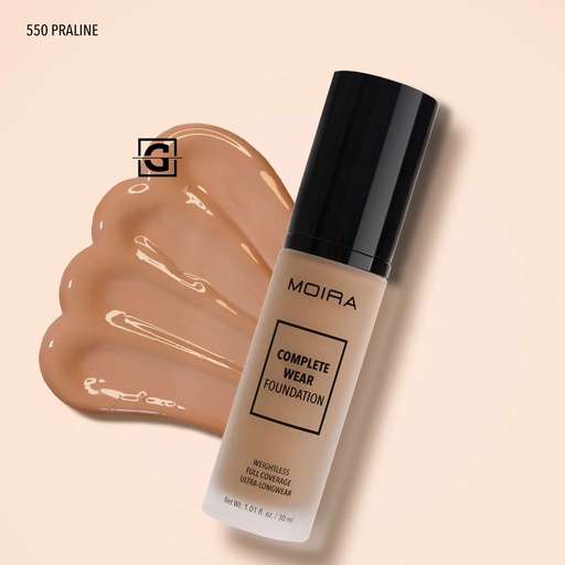 [816180024251 CWF550] MOIRA BASE DE MAQUILLAJE COMPLETE WEAR 550 PRALINE