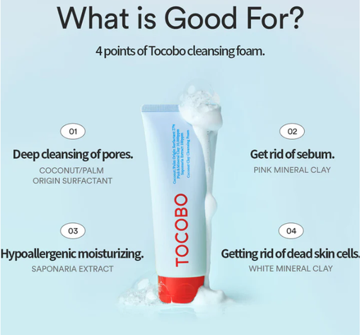 [8809835060034] TOCOBO ESPUMA LIMPIADORA COCONUT CLAY CLEASING FOAM 150 ML