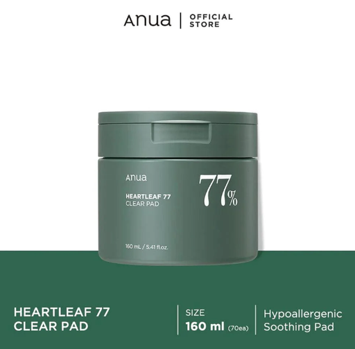[8809640730559] ANUA TONICO EN PADS HEARTLEAF 77% CLEAR PAD 160 ML