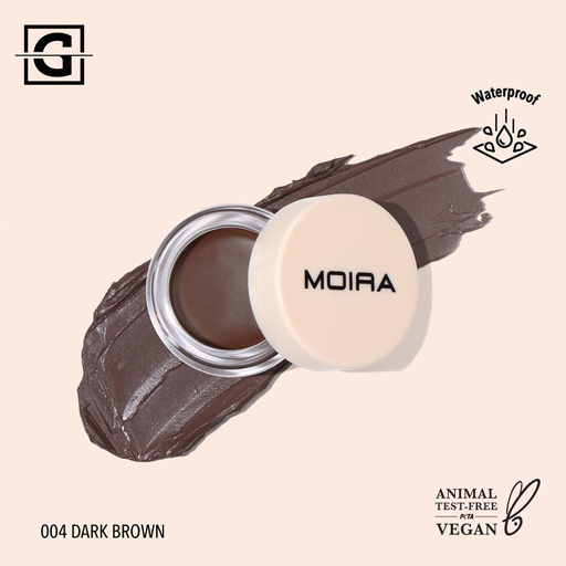 [840222303134 BWP004] MOIRA POMADA PARA CEJAS DEFINE Y MOLDEA 004 MARRON OSCURO