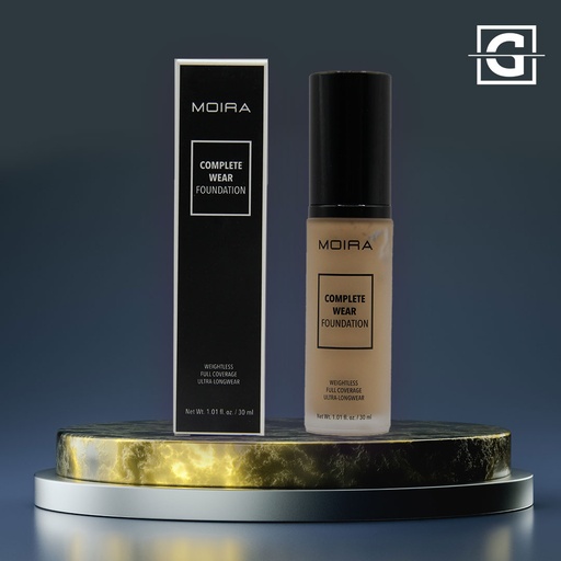 [816180024220 CWF400] MOIRA BASE DE MAQUILLAJE COMPLETE WEAR 400 NATURAL BEIGE