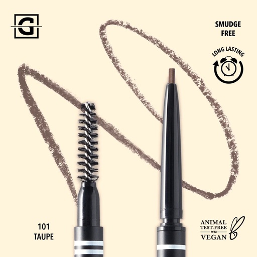 [816180028976 FBP101] MOIRA DELINEADOR PARA CEJAS FINE BROW PENCIL 101 TAUPE